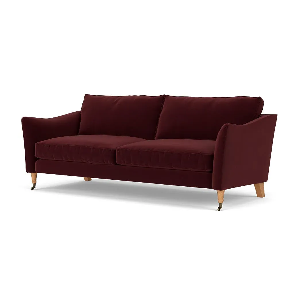 4-Seater Sofa - Dark Rosehip, Matt Velvet