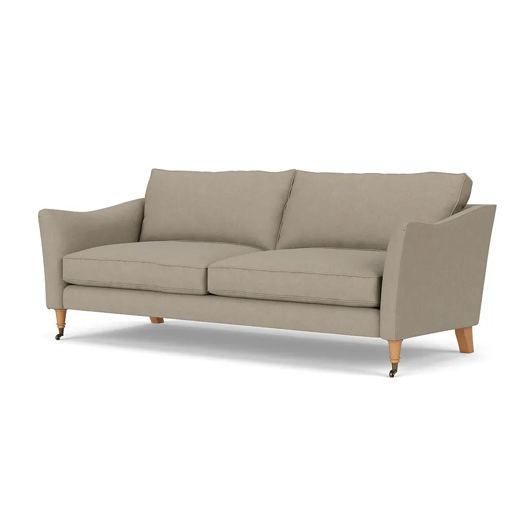 4-Seater Sofa - Dove Grey, Linen Mix