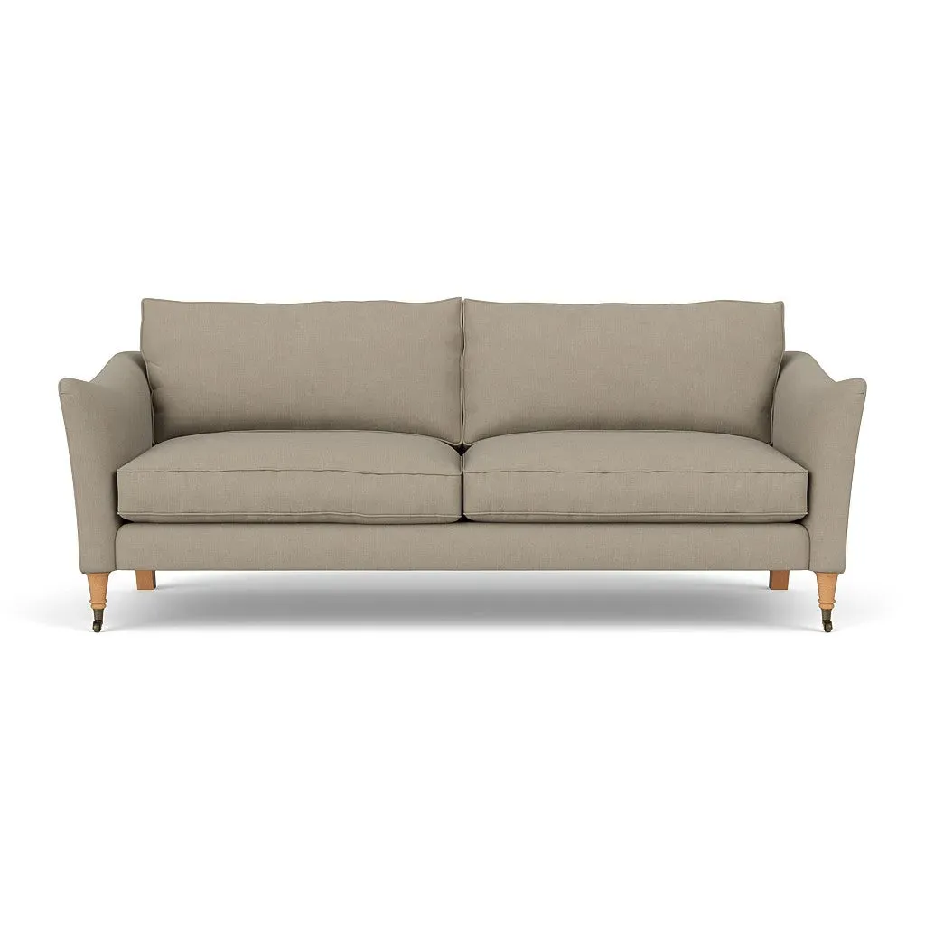 4-Seater Sofa - Dove Grey, Linen Mix