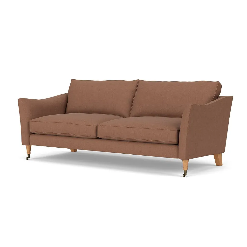 4-Seater Sofa - Dusky Blush, Linen Mix