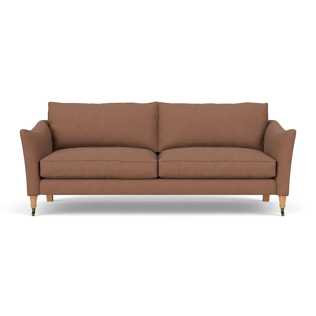 4-Seater Sofa - Dusky Blush, Linen Mix