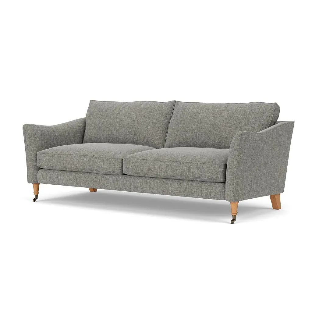 4-Seater Sofa - Grey Marl, Rustic Weave