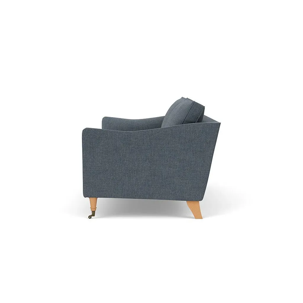 4-Seater Sofa - Indigo, Rustic Weave