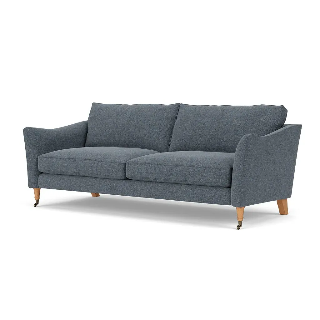 4-Seater Sofa - Indigo, Rustic Weave