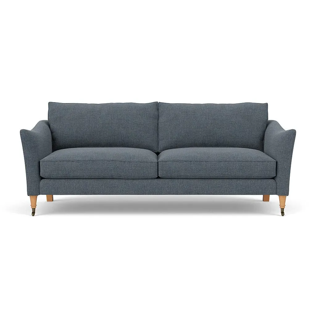 4-Seater Sofa - Indigo, Rustic Weave