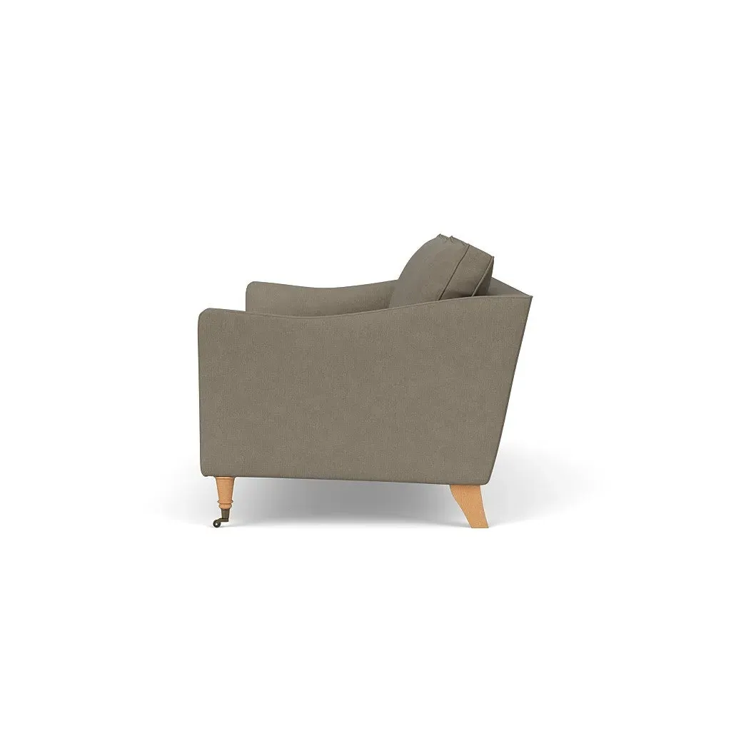 4-Seater Sofa - Mid Grey, Linen Mix