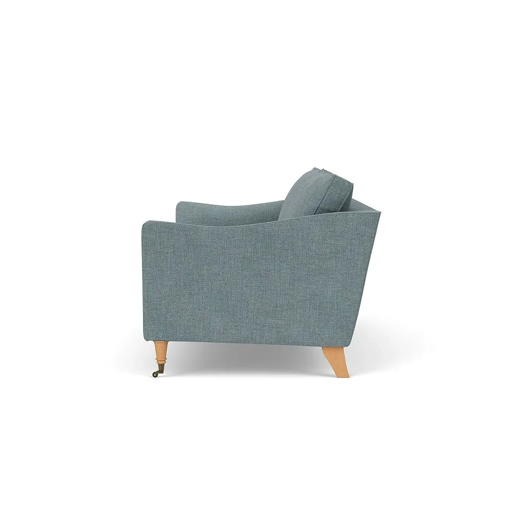 4-Seater Sofa - Teal, Rustic Weave