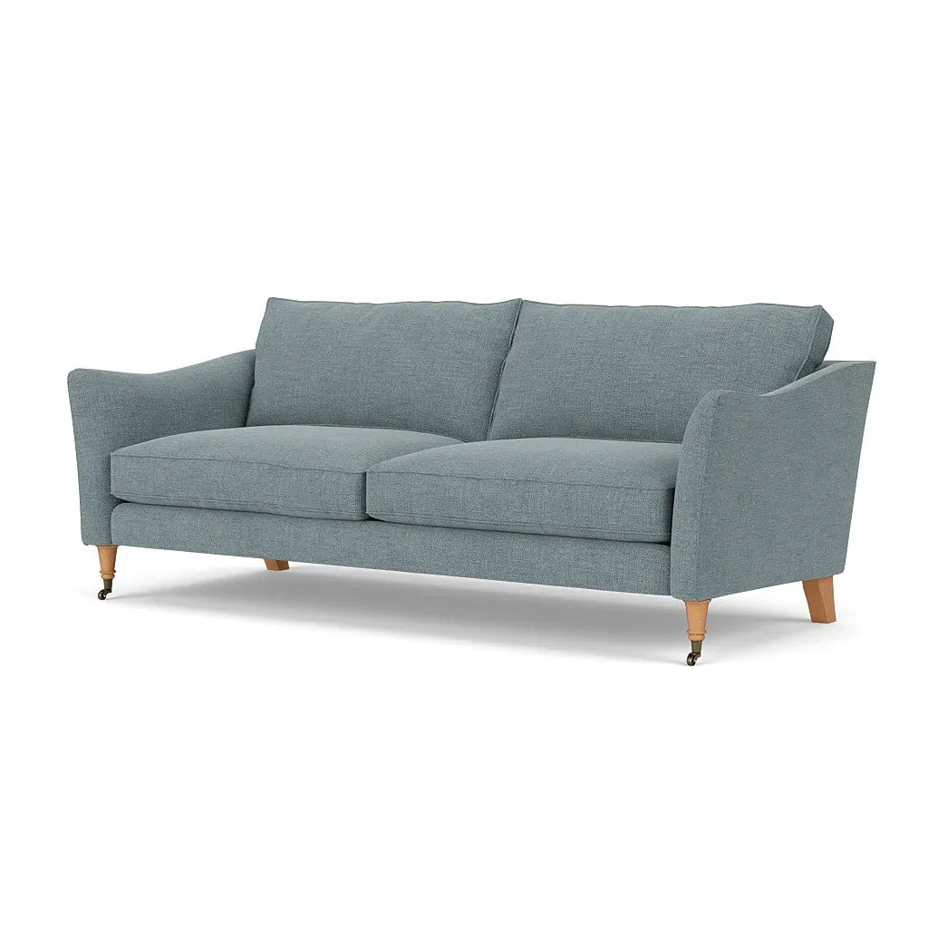 4-Seater Sofa - Teal, Rustic Weave