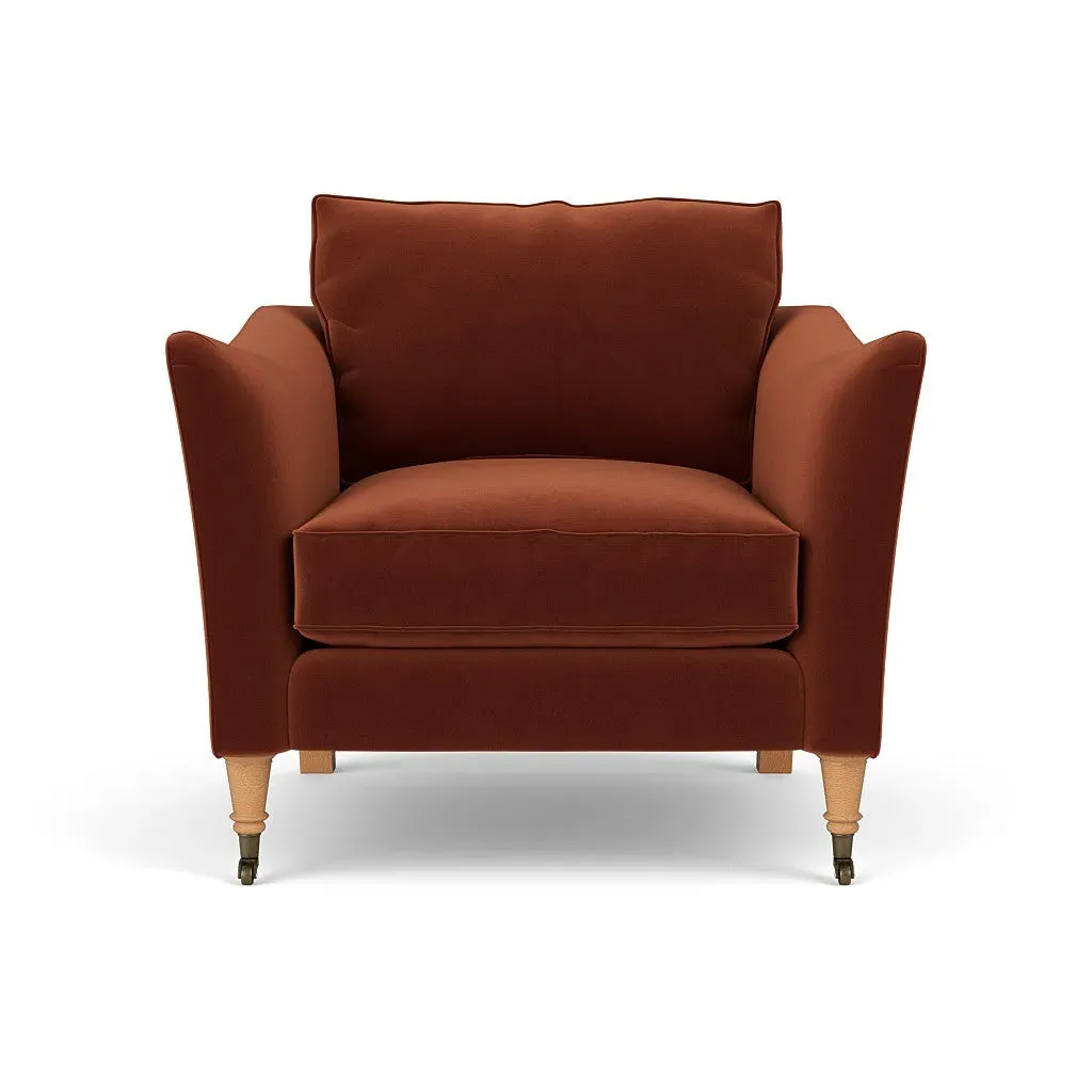 Armchair - Brick, Matt Velvet image