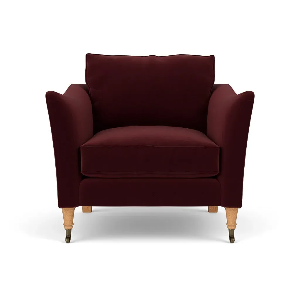 Armchair - Dark Rosehip, Matt Velvet