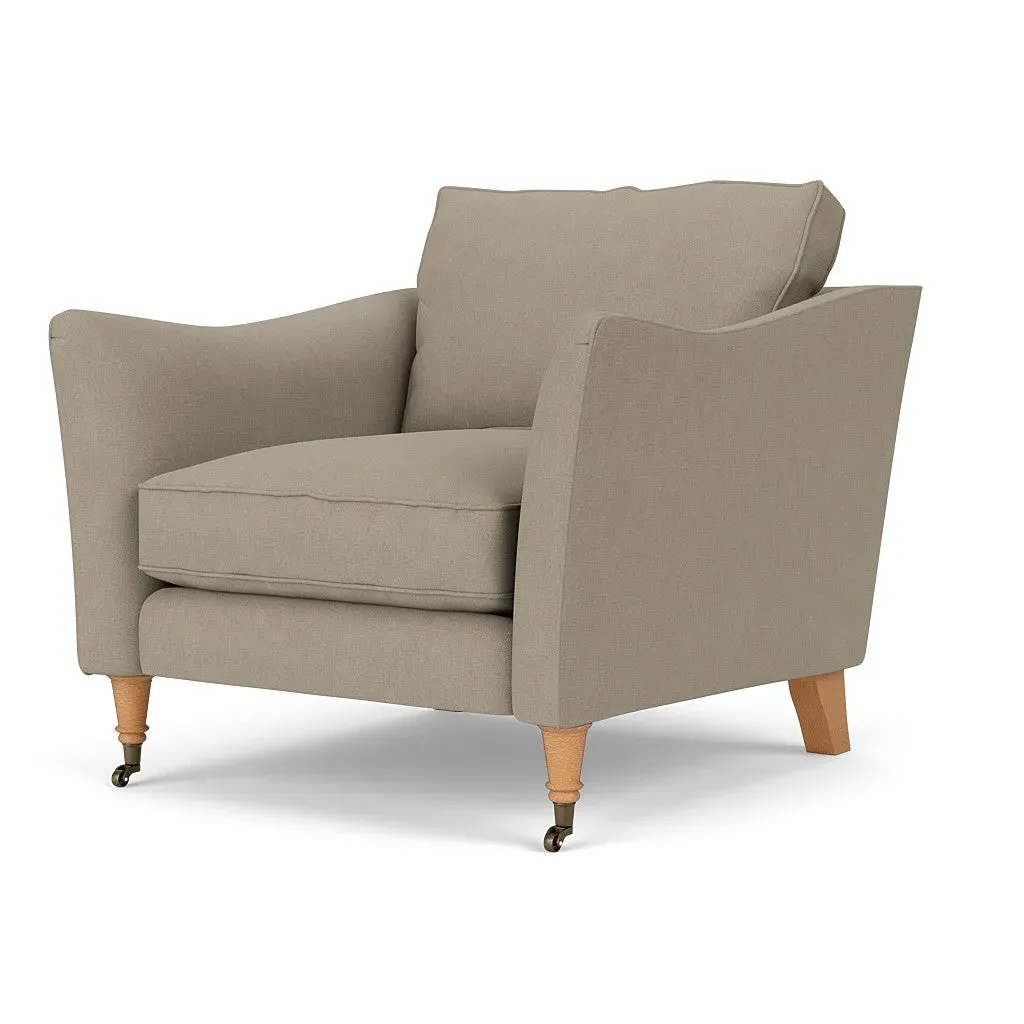 Armchair - Dove Grey, Linen Mix