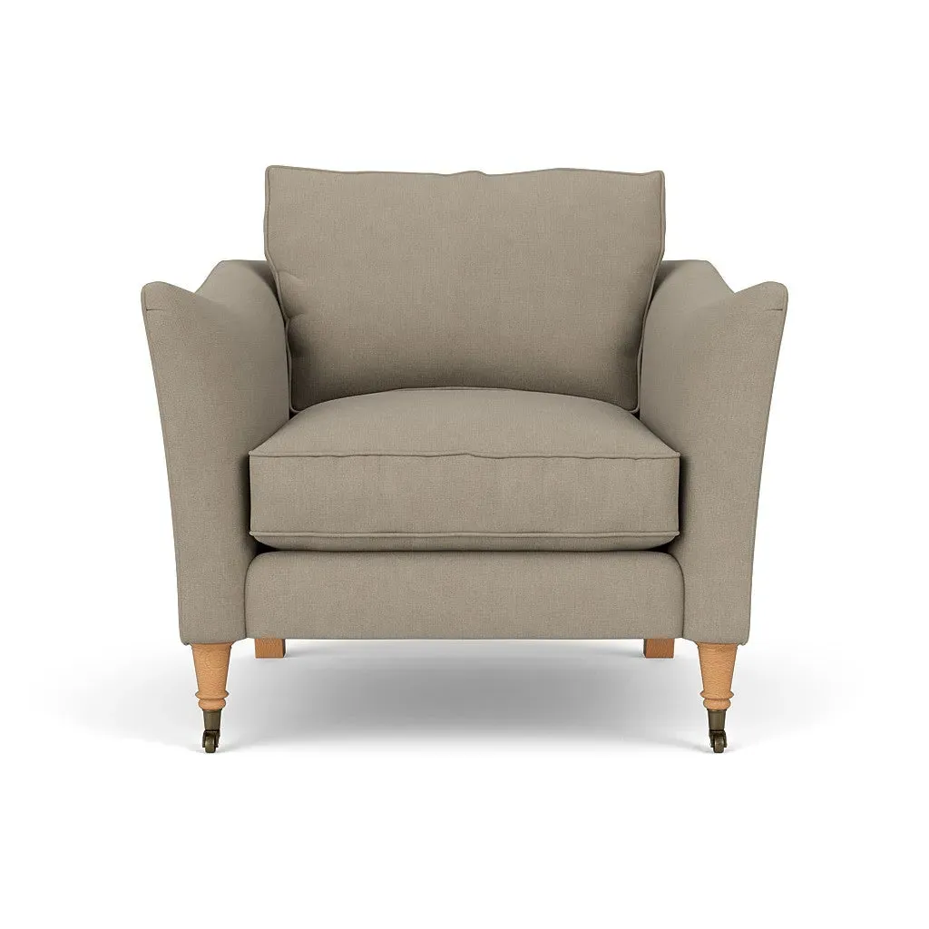 Armchair - Dove Grey, Linen Mix