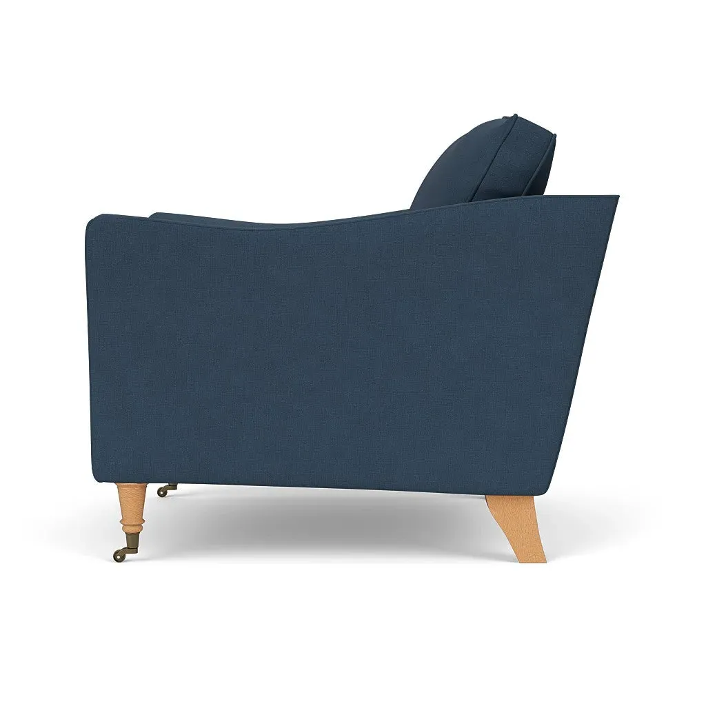 Armchair - Indigo, Linen Mix