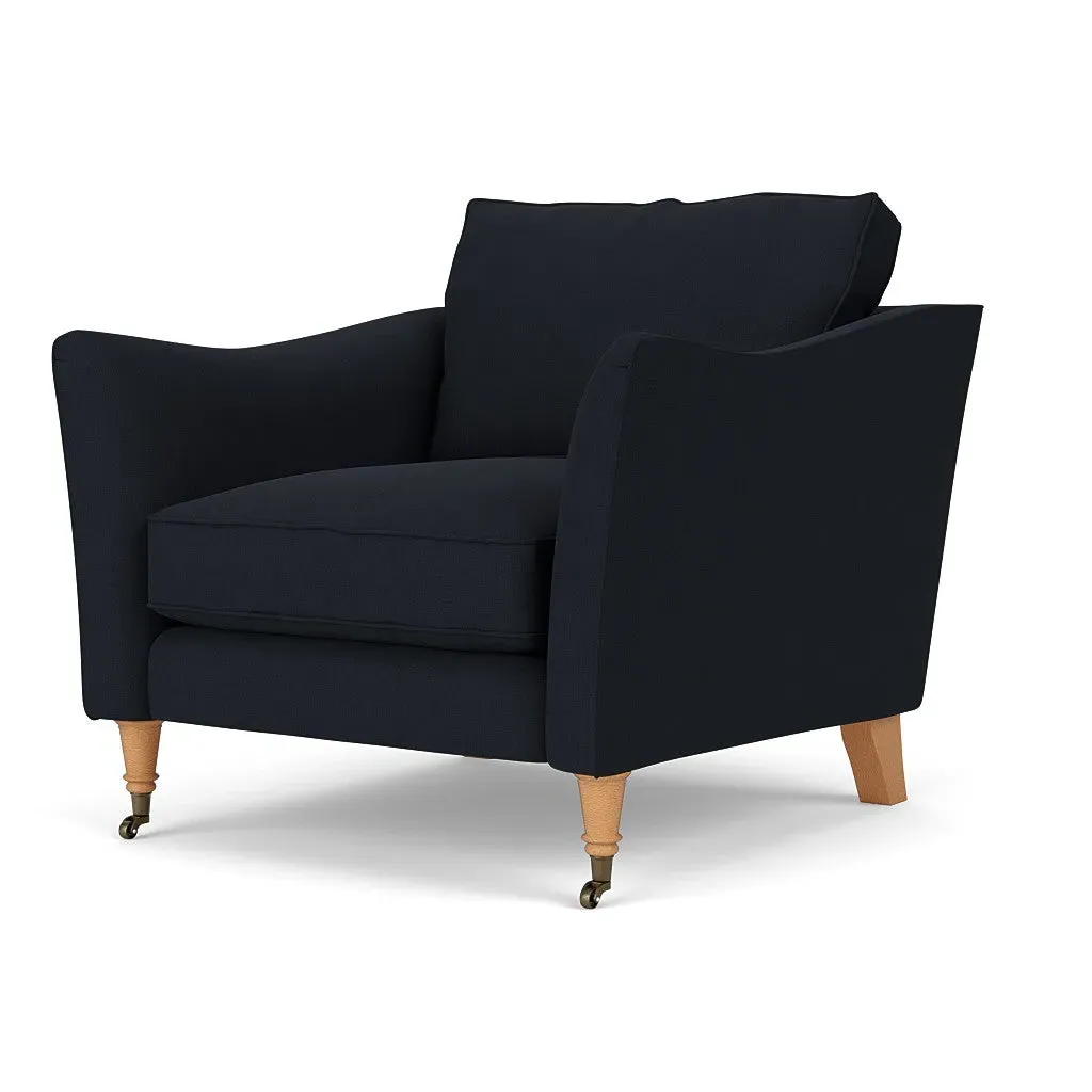 Armchair - Ink, Linen Mix