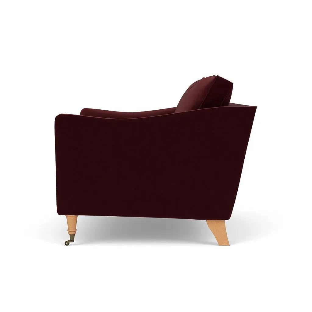 Love Seat - Dark Rosehip, Matt Velvet