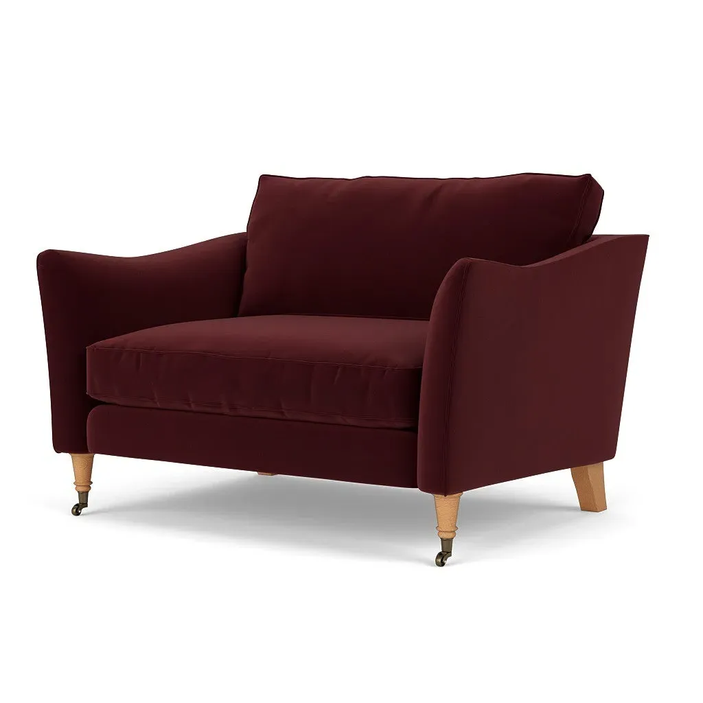 Love Seat - Dark Rosehip, Matt Velvet