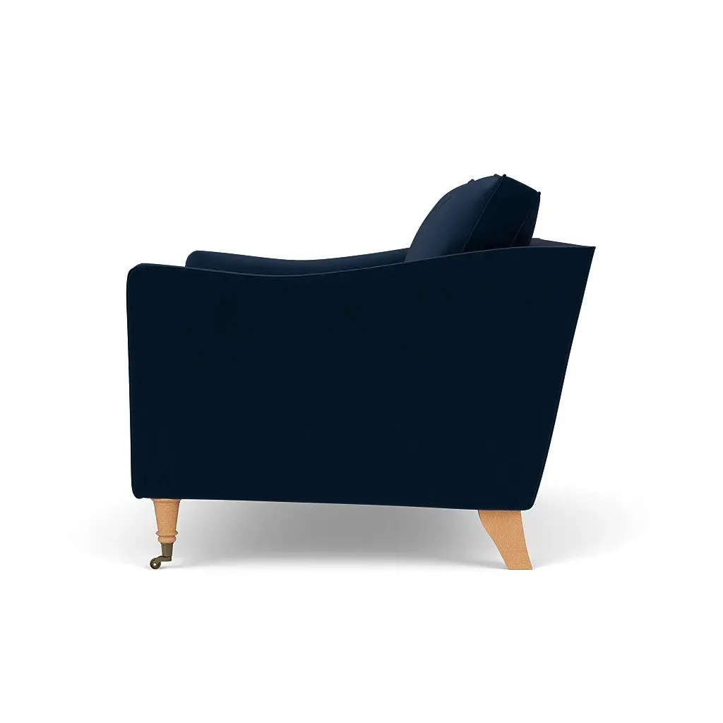 Love Seat - Deep Blue, Matt Velvet