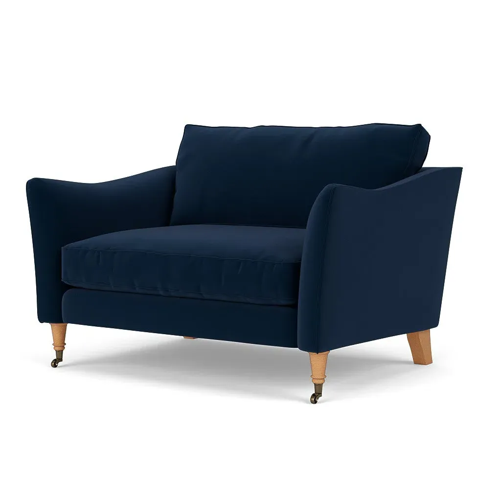 Love Seat - Deep Blue, Matt Velvet