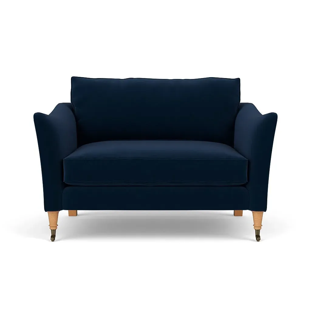Love Seat - Deep Blue, Matt Velvet