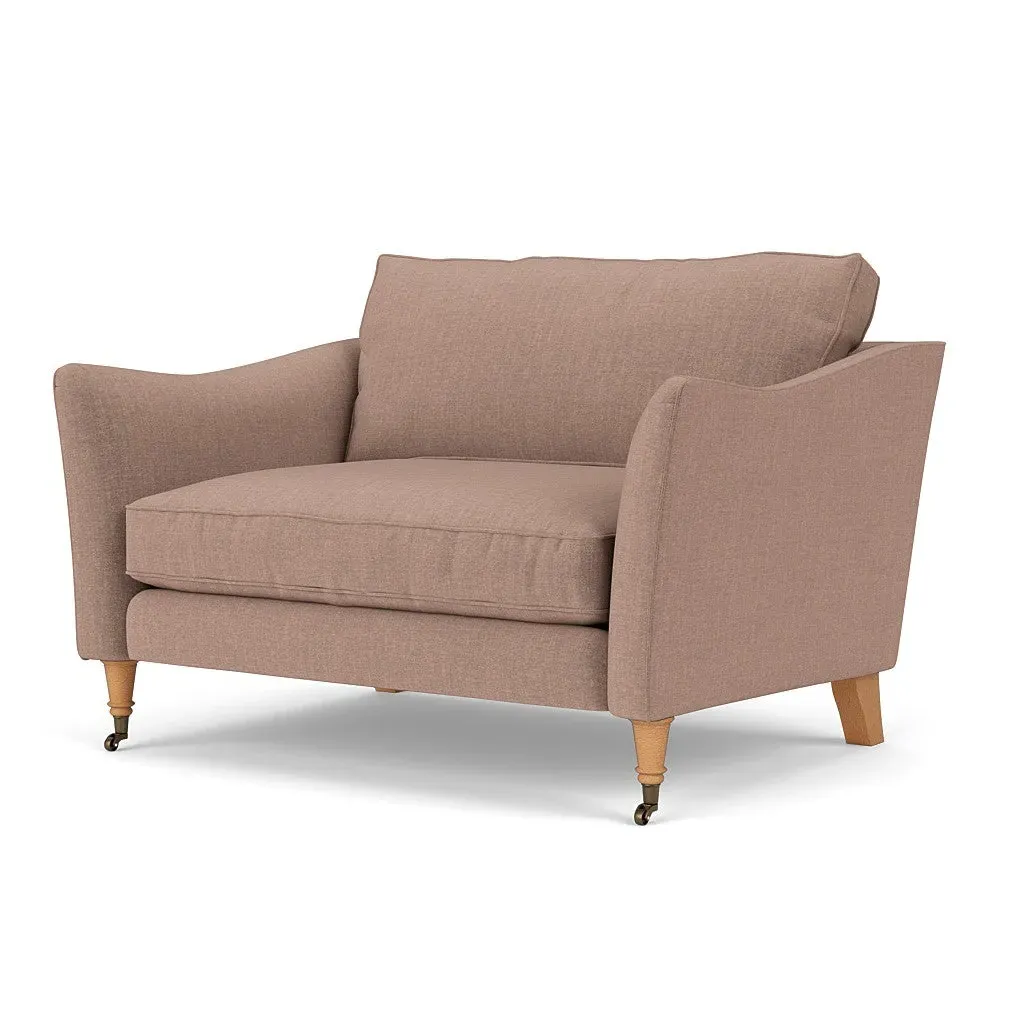 Love Seat - Dusky Rose, Eco Chenille