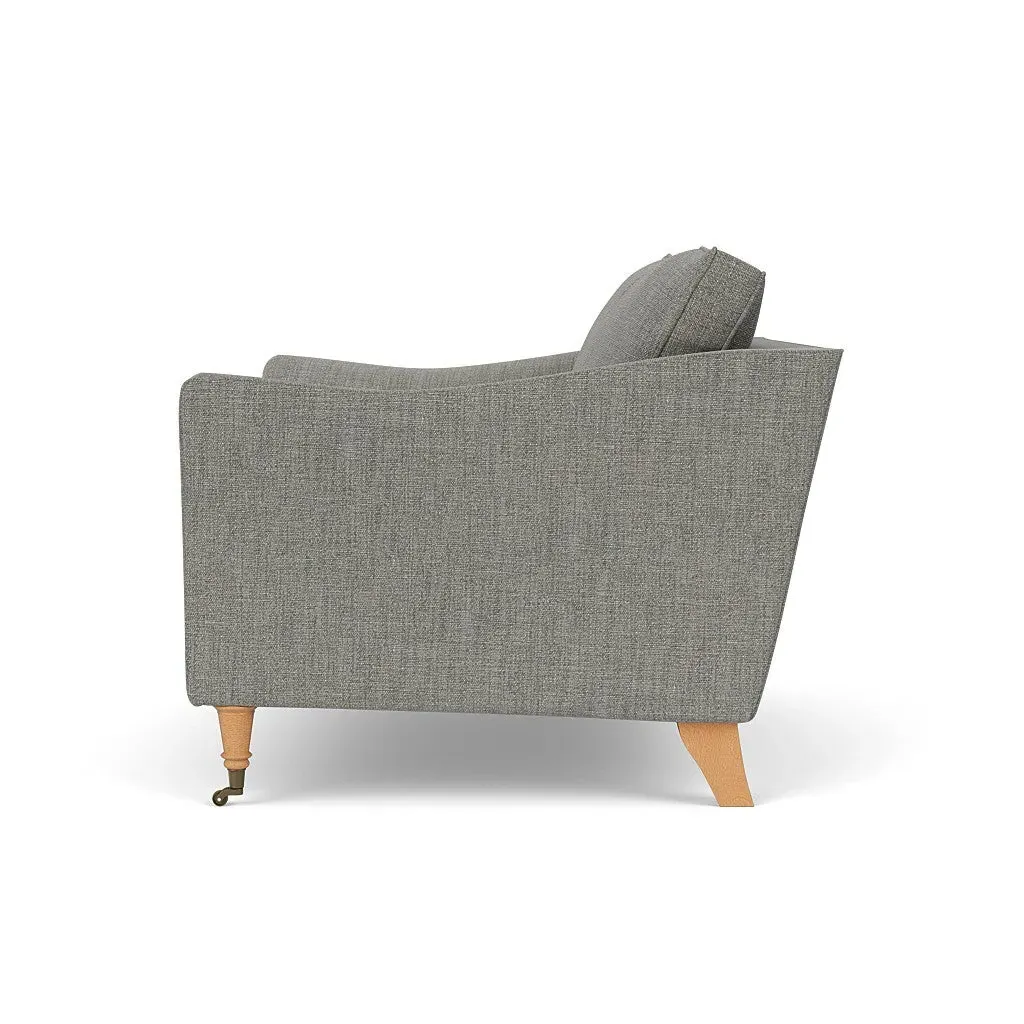 Love Seat - Grey Marl, Rustic Weave