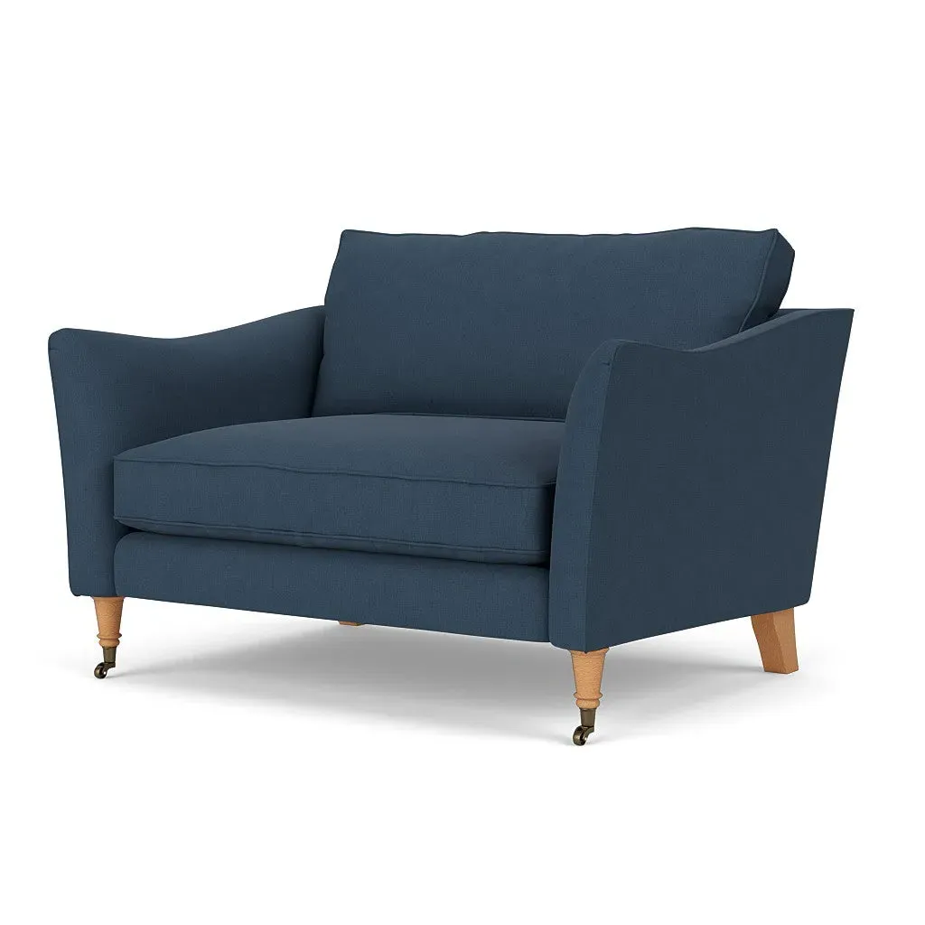 Love Seat - Indigo, Linen
