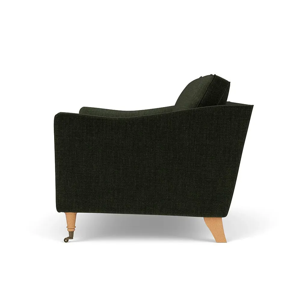 Love Seat - Moss, Eco Chenille