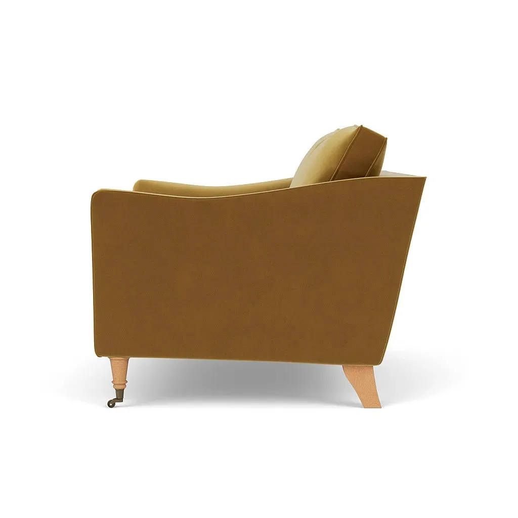 Love Seat - Mustard, Matt Velvet