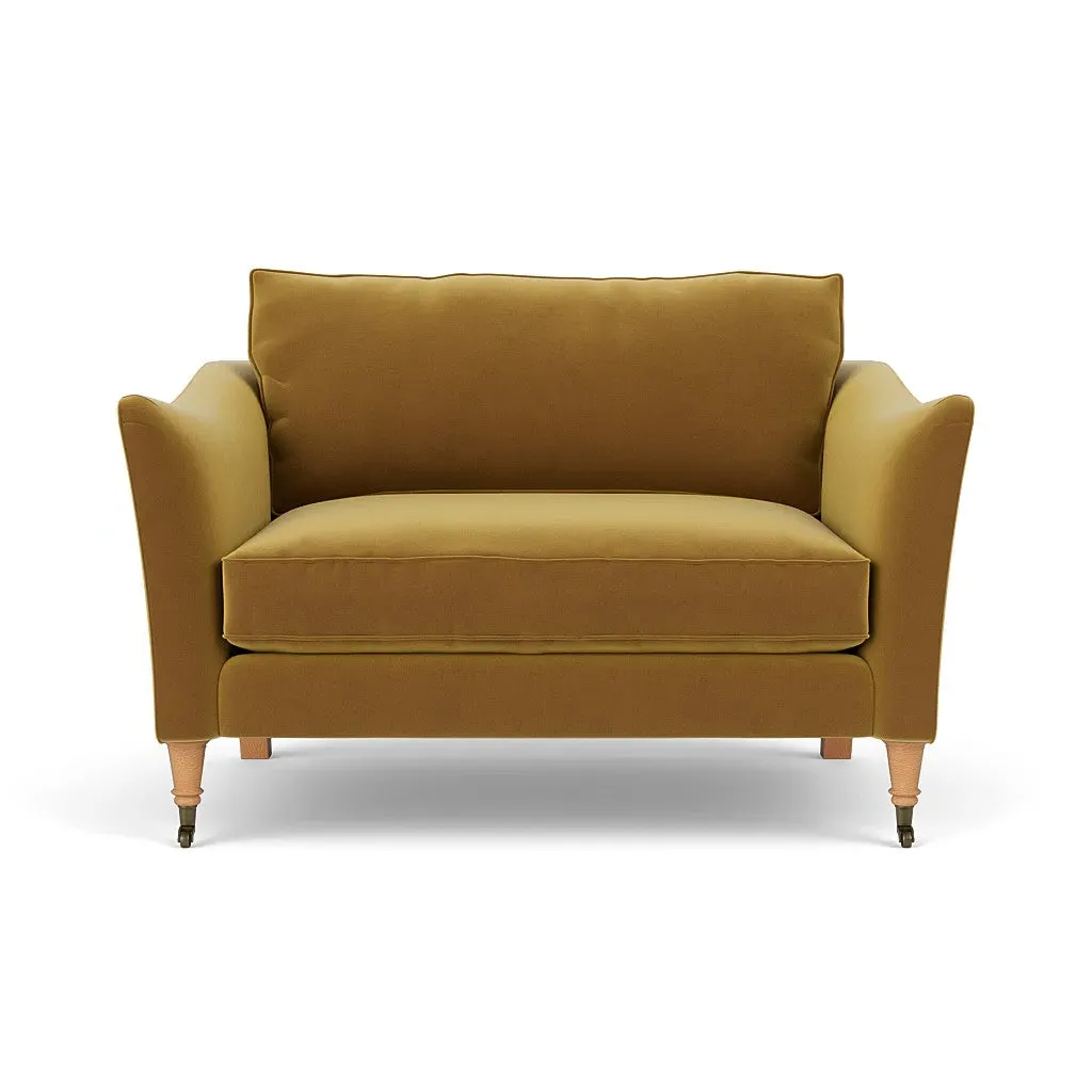Love Seat - Mustard, Matt Velvet
