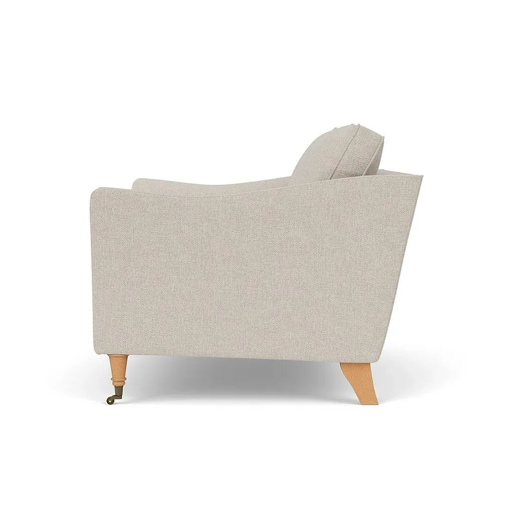 Love Seat - Natural, Aquaclean Oxford