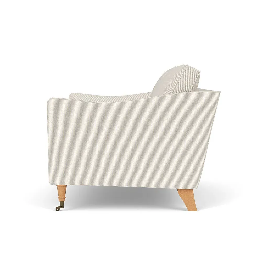 Love Seat - Natural, Broadway Stripe