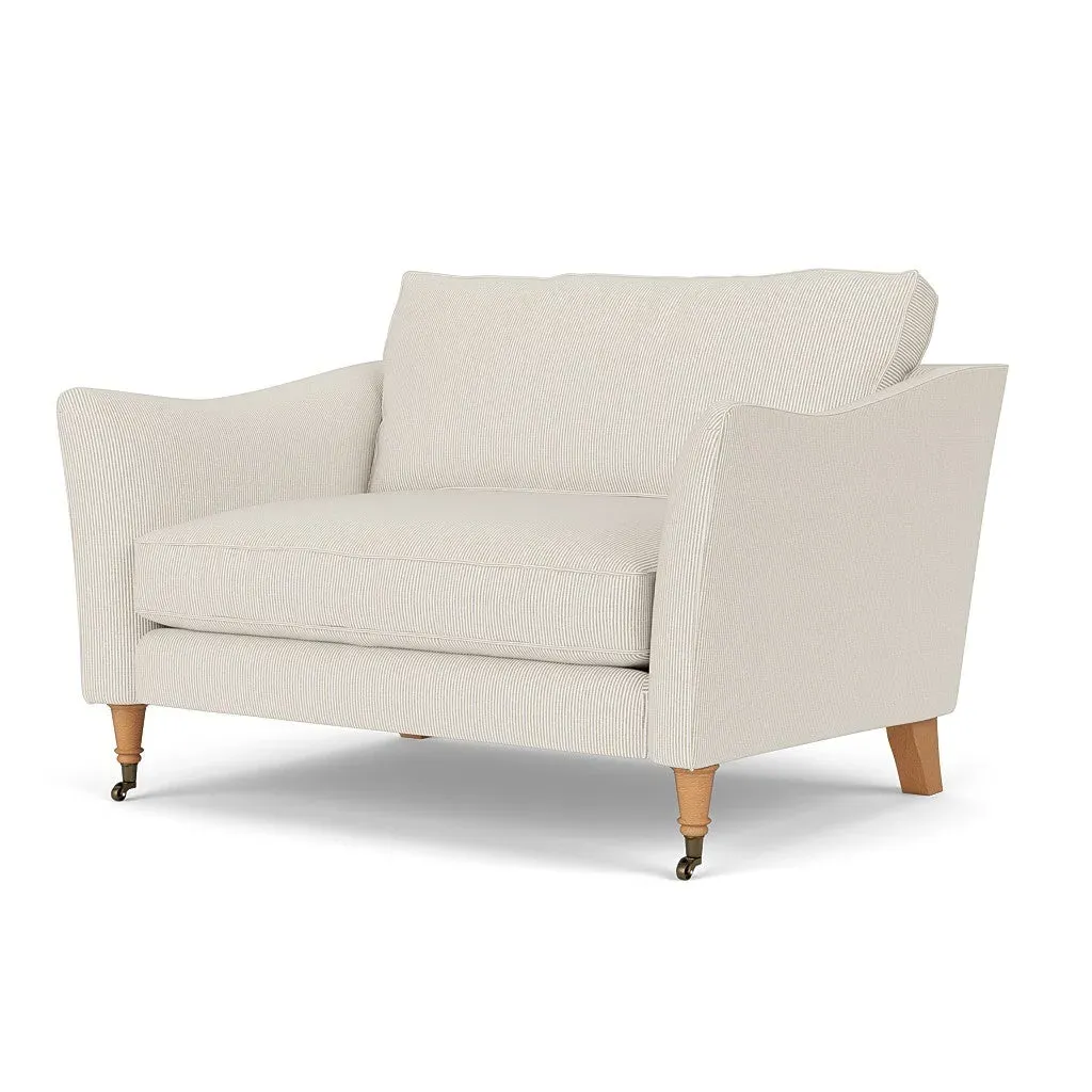 Love Seat - Natural, Broadway Stripe