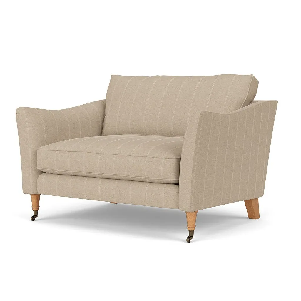 Love Seat - Natural, Compton Stripe