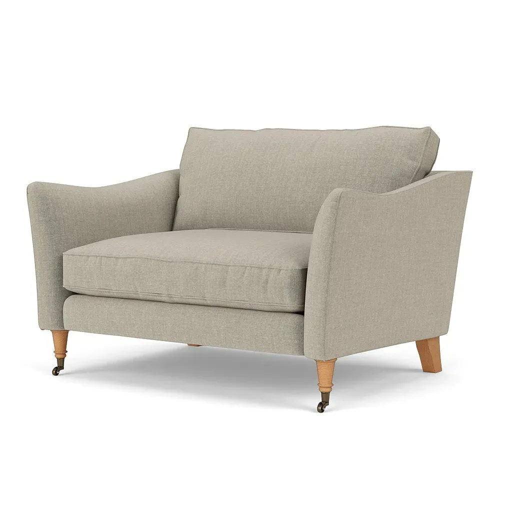 Love Seat - Natural, Eco Chenille