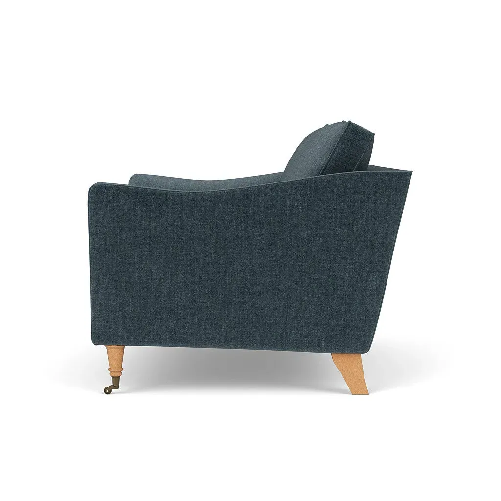 Love Seat - Teal, Eco Chenille