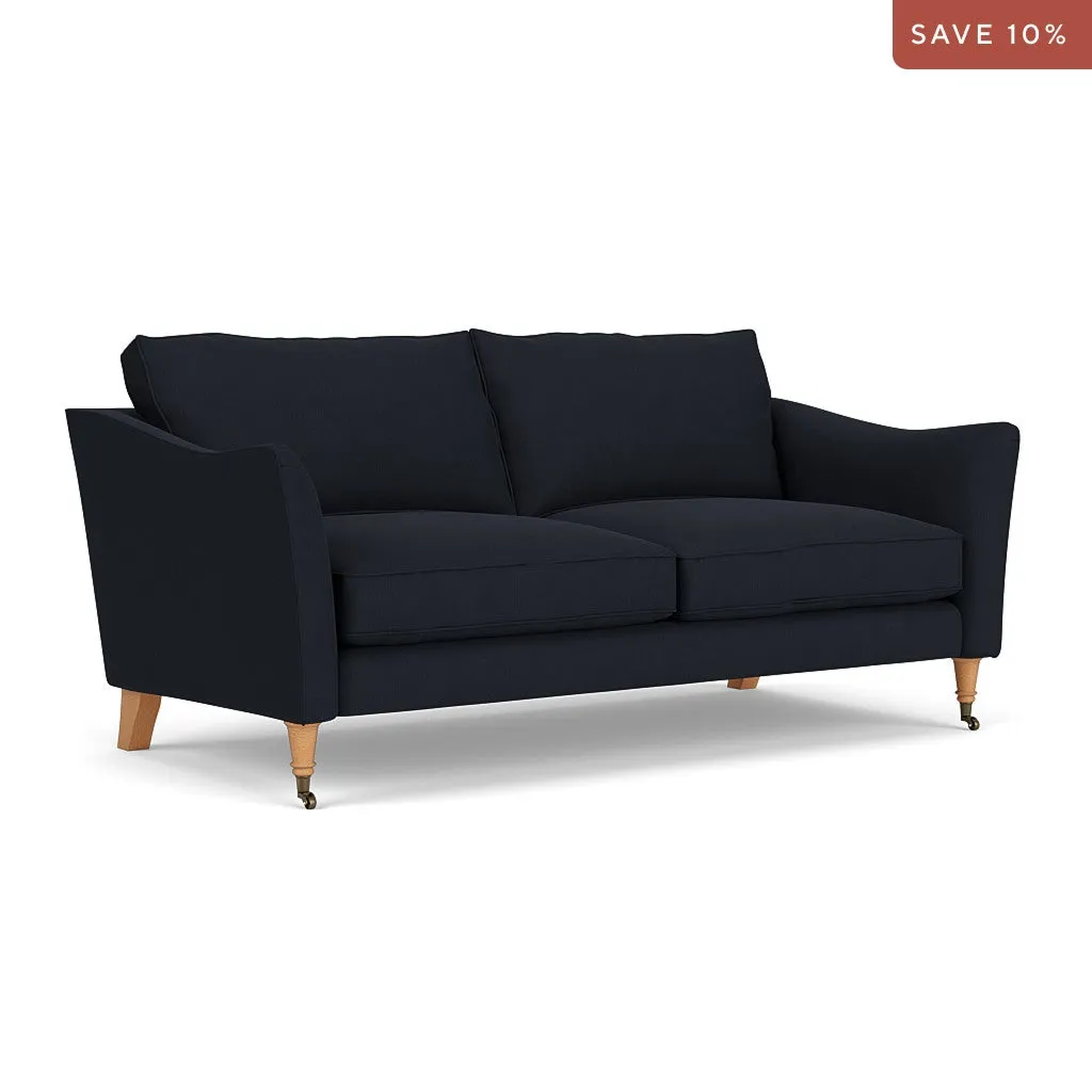 Robinson 3-Seater Sofa - Ink, House Linen Mix
