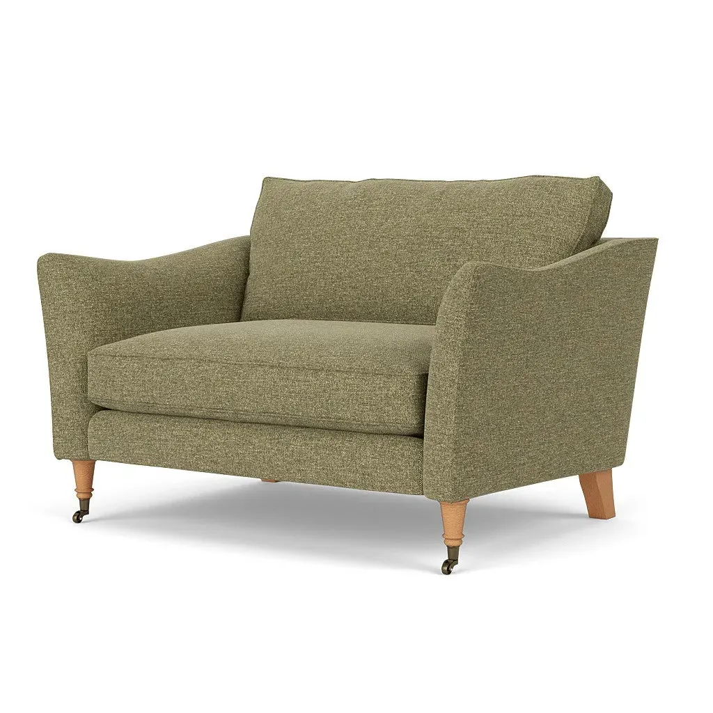 Robinson Love Seat - Sage, Aquaclean Oxford
