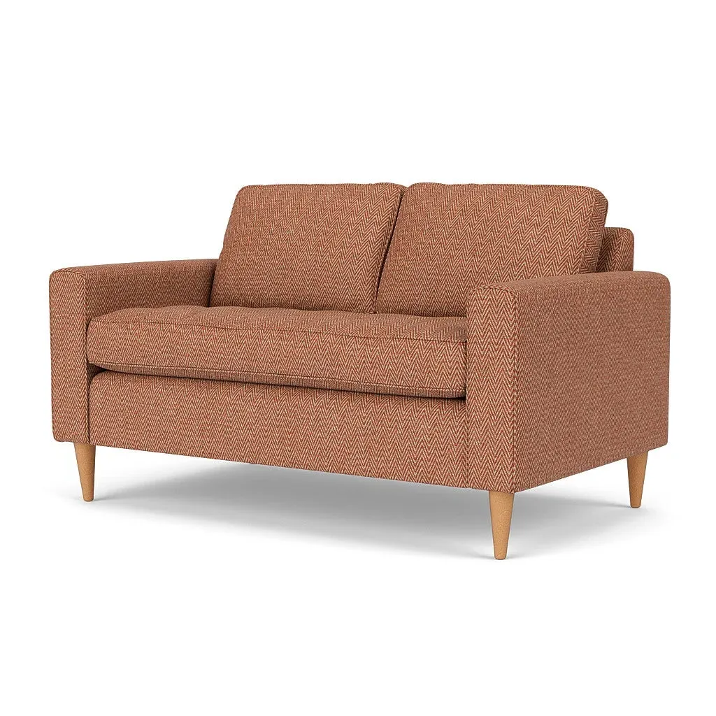 2-Seater Sofa - Brick, Herringbone Weave