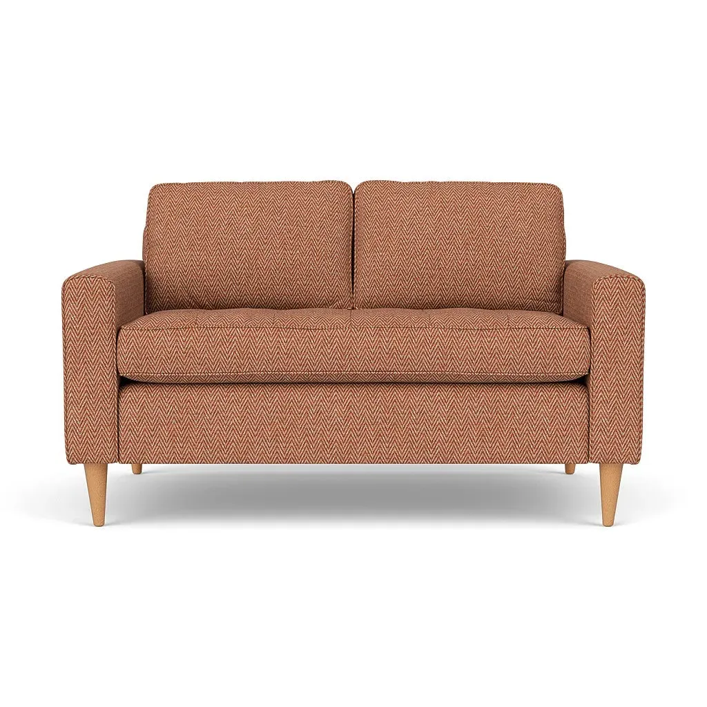 2-Seater Sofa - Brick, Herringbone Weave
