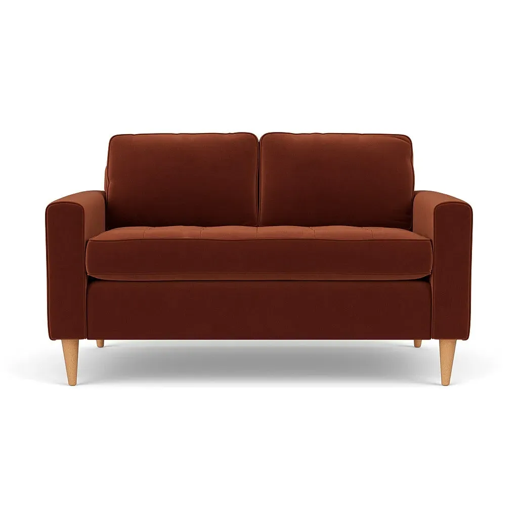 2-Seater Sofa - Brick, Matt Velvet image