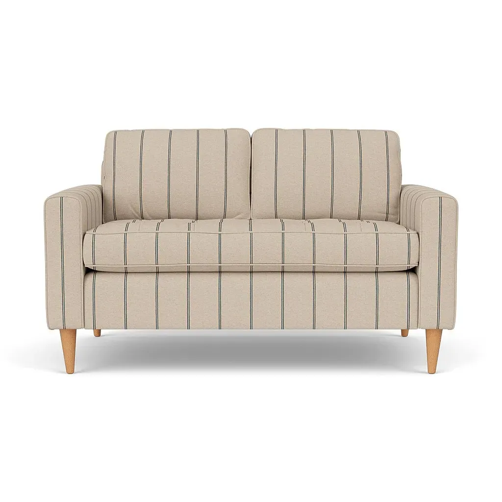 2-Seater Sofa - Charcoal, Compton Stripe image