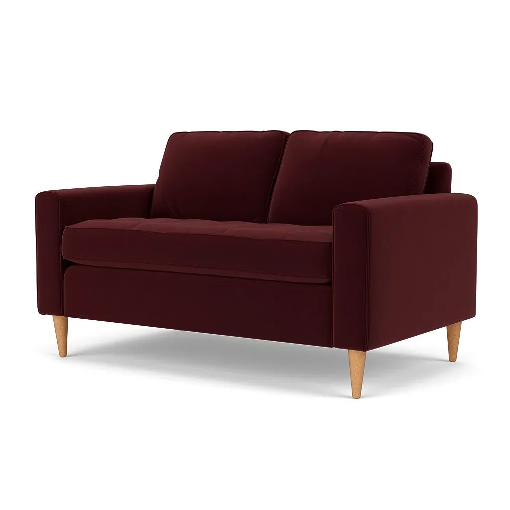 2-Seater Sofa - Dark Rosehip, Matt Velvet