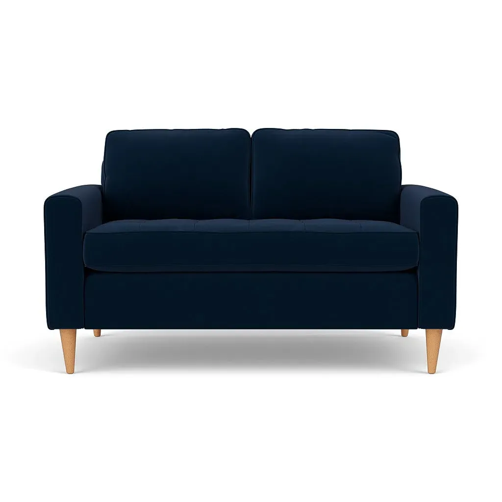 2-Seater Sofa - Deep Blue, Matt Velvet image