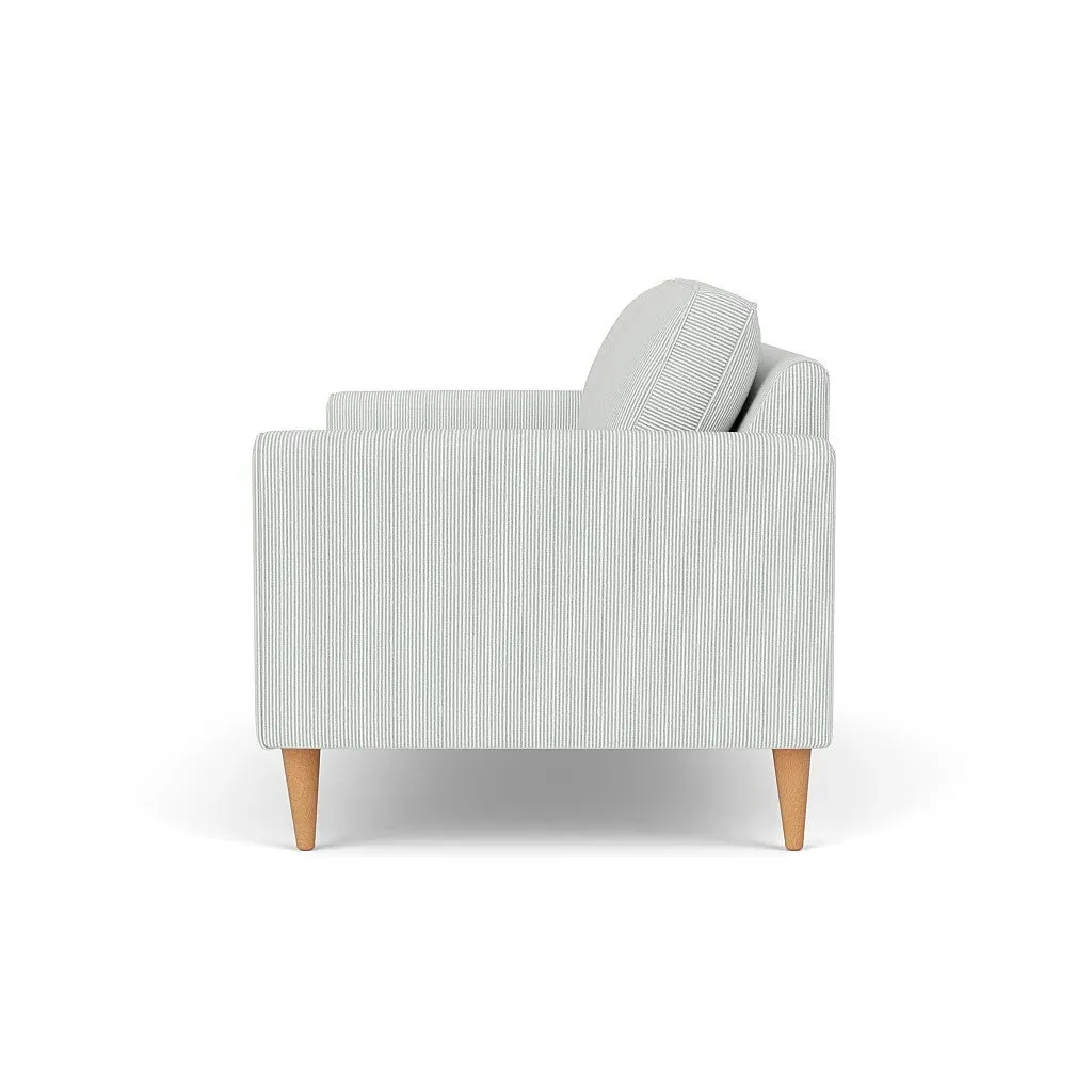 2-Seater Sofa - Duck Egg, Broadway Stripe