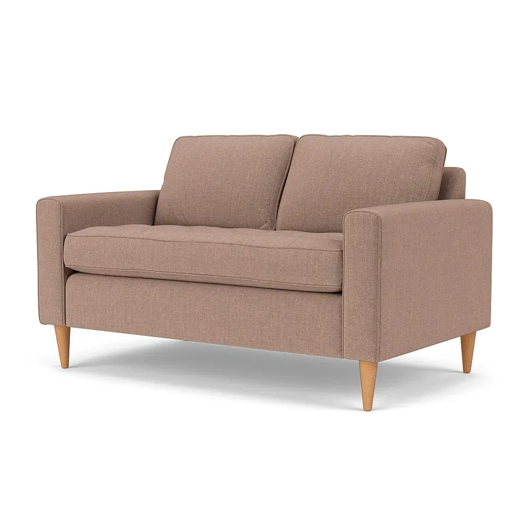 2-Seater Sofa - Dusky Rose, Eco Chenille
