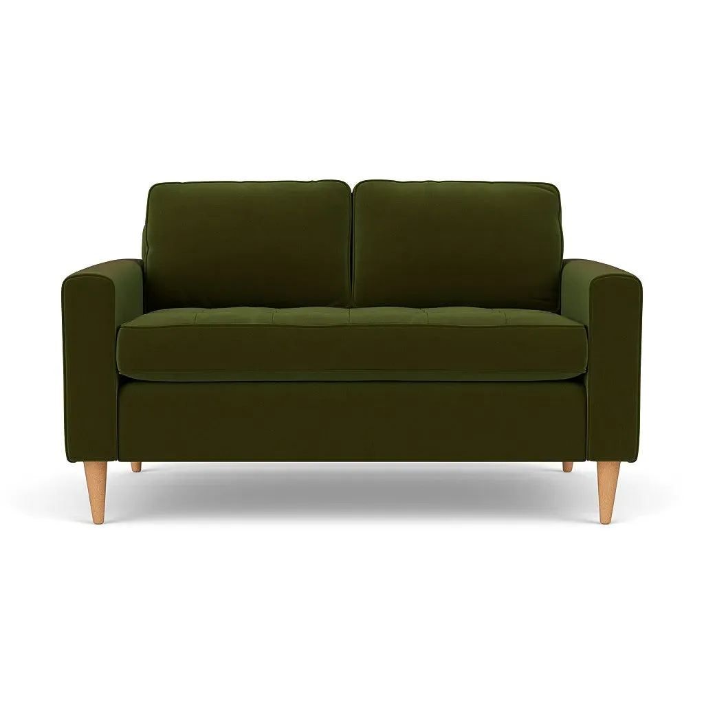2-Seater Sofa - Forest Green, Matt Velvet image