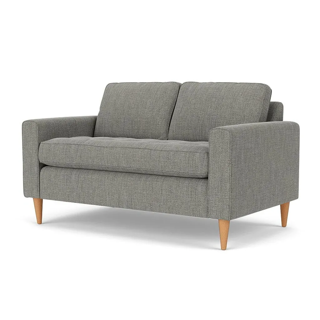 2-Seater Sofa - Grey Marl, Rustic Weave