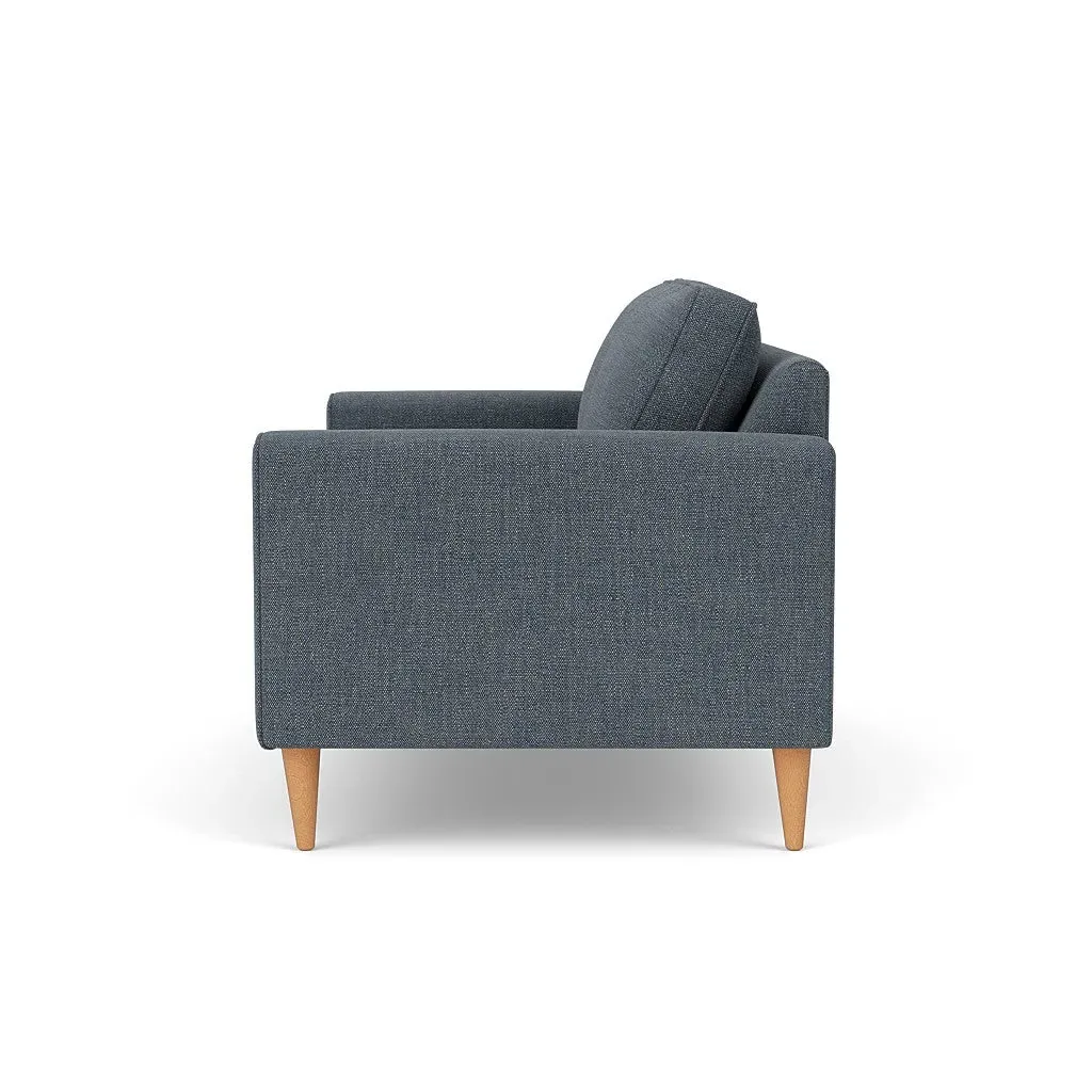 2-Seater Sofa - Indigo, Rustic Weave