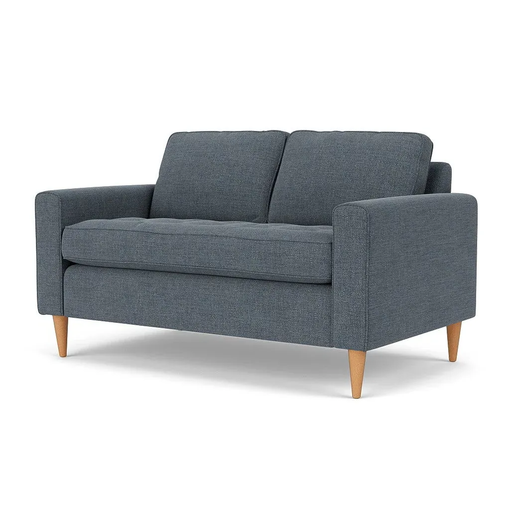 2-Seater Sofa - Indigo, Rustic Weave