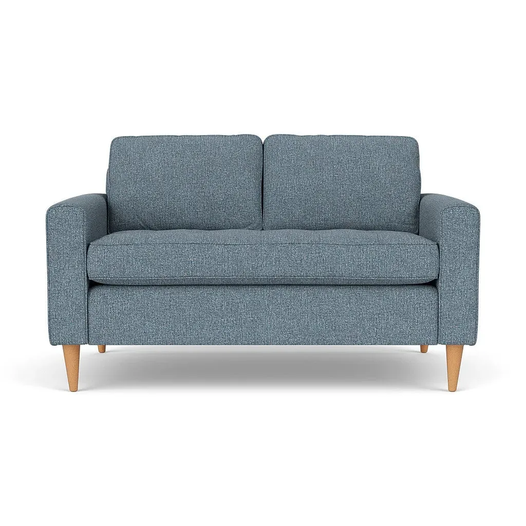 2-Seater Sofa - Mid Blue, Aquaclean Oxford image
